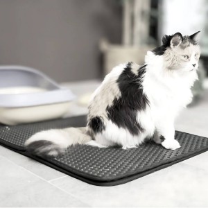 Tapis de litière anti-dispersion - Confort et hygiène pour chats