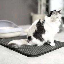 Tapis de litière anti-dispersion - Confort et hygiène pour chats
