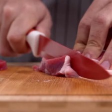 Set de 6 couteaux avec revêtement en céramique - Couteau à viande (34cm)