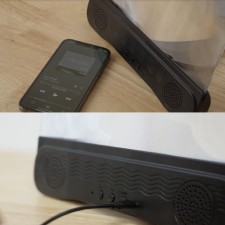 Haut parleur Bluetooth sans fil rechargeable pour écouter vos playlist audio préférées. Volume réglable.