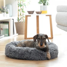Lit Anti-Stress pour Chien et Chat - 60 cm - Coussin Douillet et Apaisant pour animaux de petite à moyenne taille